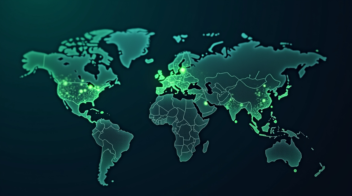 Mapa de fontes recentes e confiáveis sendo selecionadas por um motor de resposta de IA