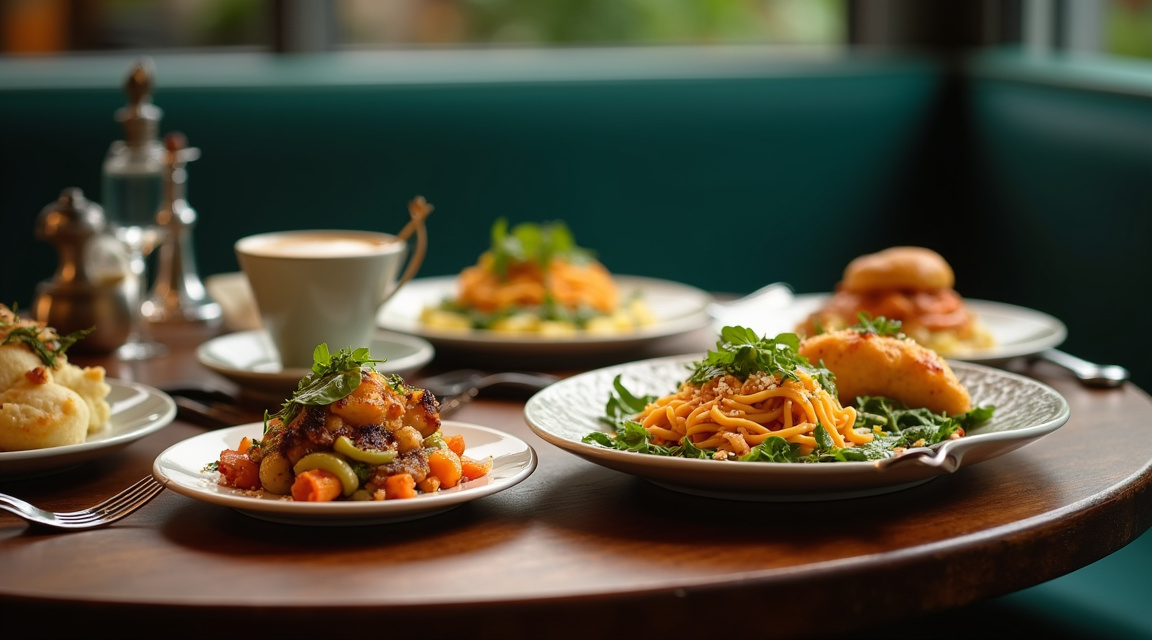 Restaurante com fotos de pratos bem produzidas e boas avaliações no perfil do Google